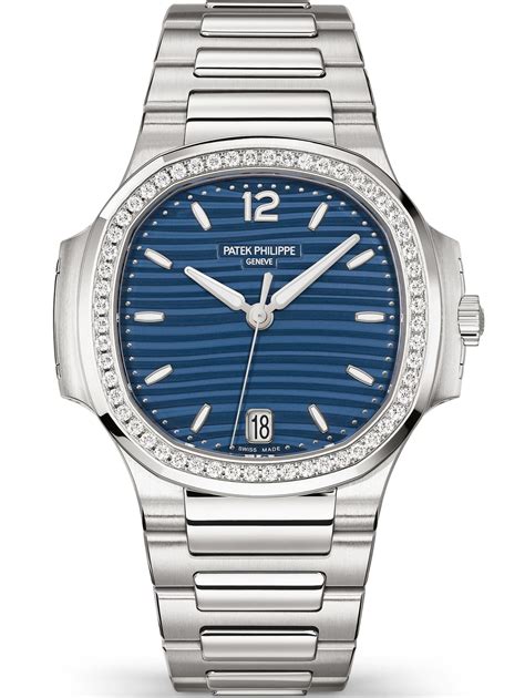 ladies nautilus patek philippe|Patek Philippe Nautilus full diamond.